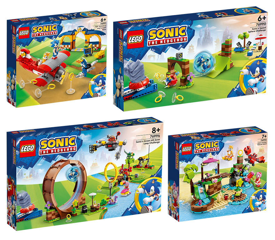 Há quatro novos sets LEGO Sonic a chegar: a mascote da SEGA corre para o  Verão
